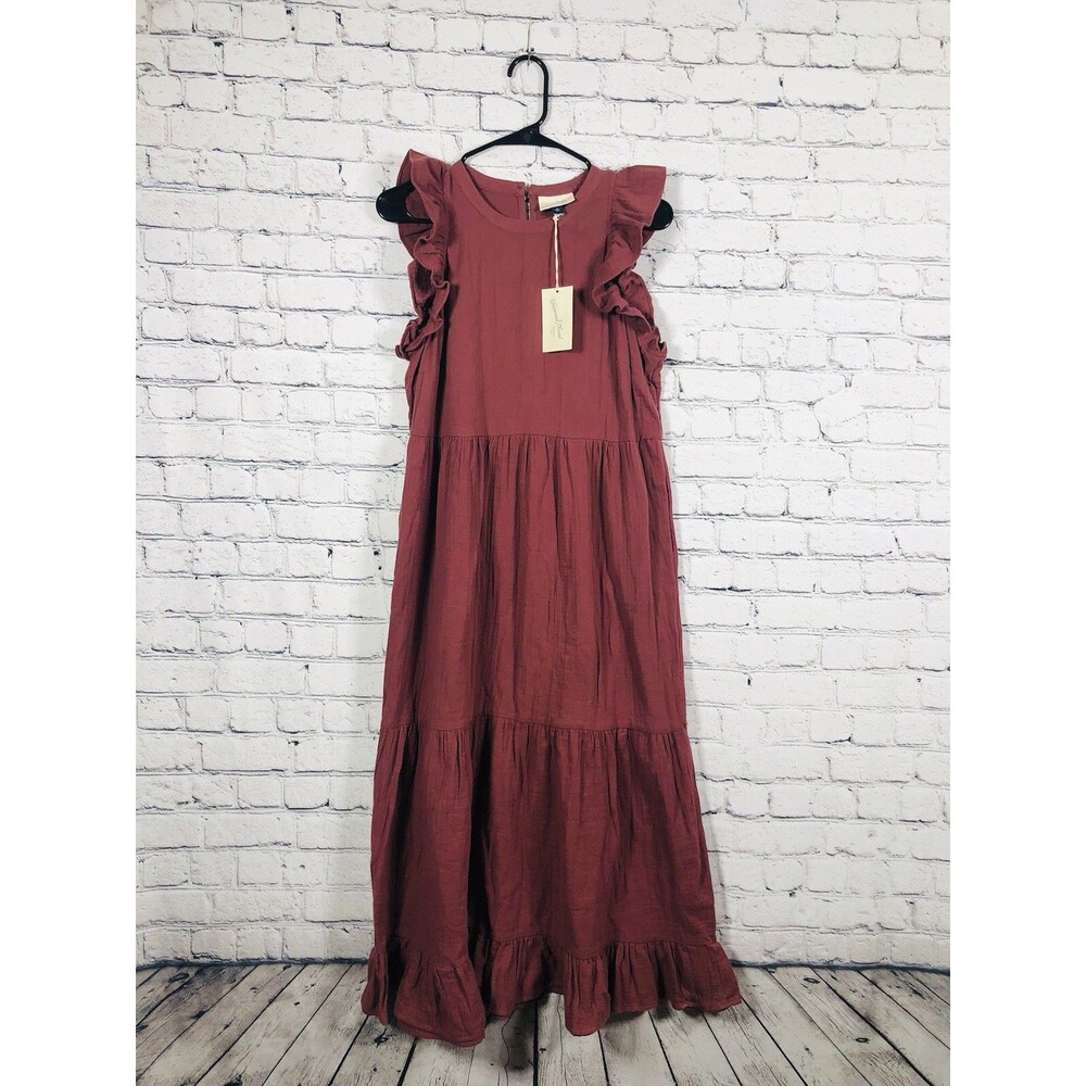 Universal Thread Mauve Ruffle Midi Dress